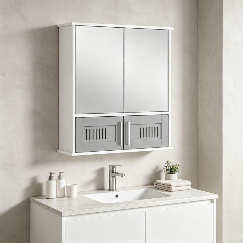 W H Medicine Cabinet Mirror