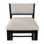 Chaise de salle à manger à hauteur de comptoir de style 2 avec sièges rembourrés gris, cadres et repose-pieds noirs, bois pour chaises de chambre (2)-643242540-643242537