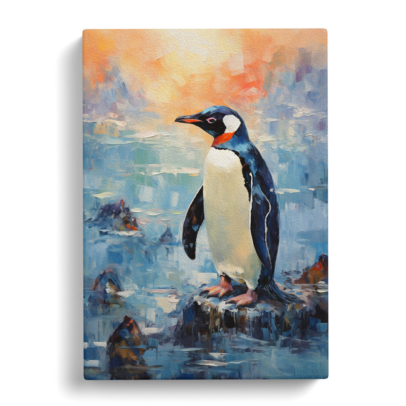 Penguin Impressionism - No Frame Print, 76cm H x 50cm W x 3cm D
