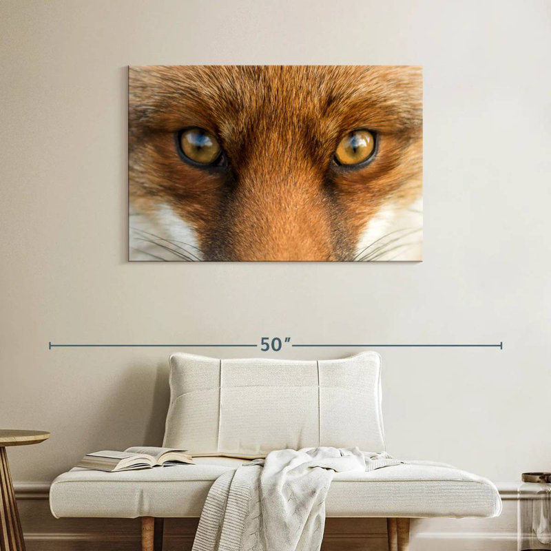 Amber Eyed Fox, 26" H x 39" W