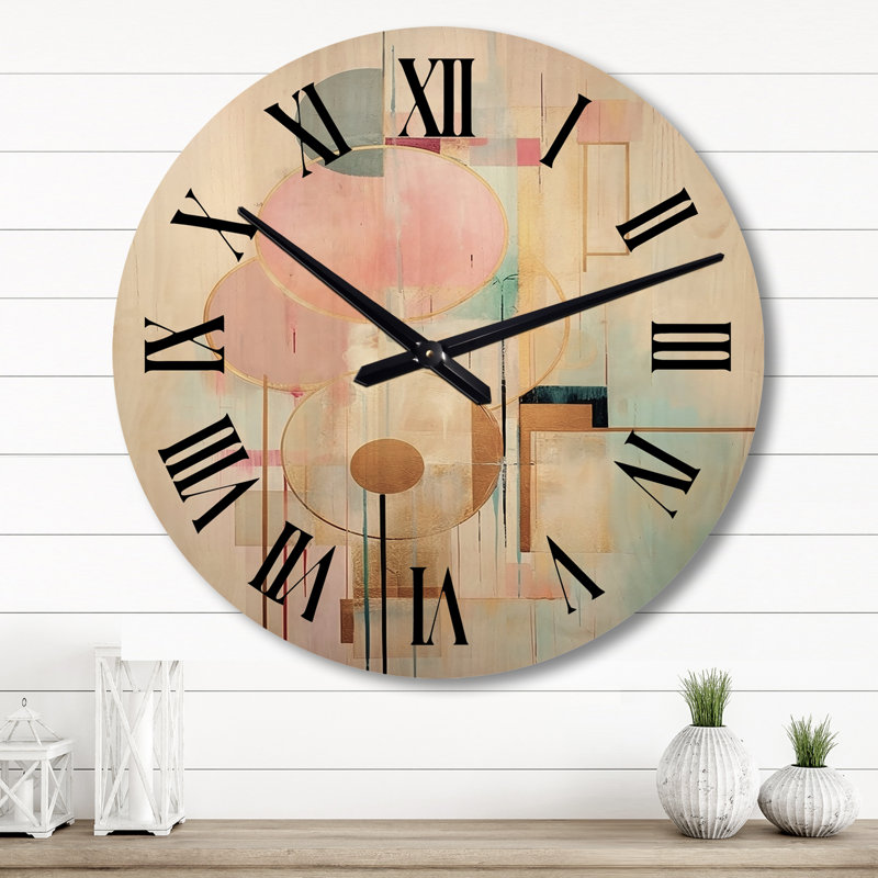 Horloge murale pastel Grace, Grand
