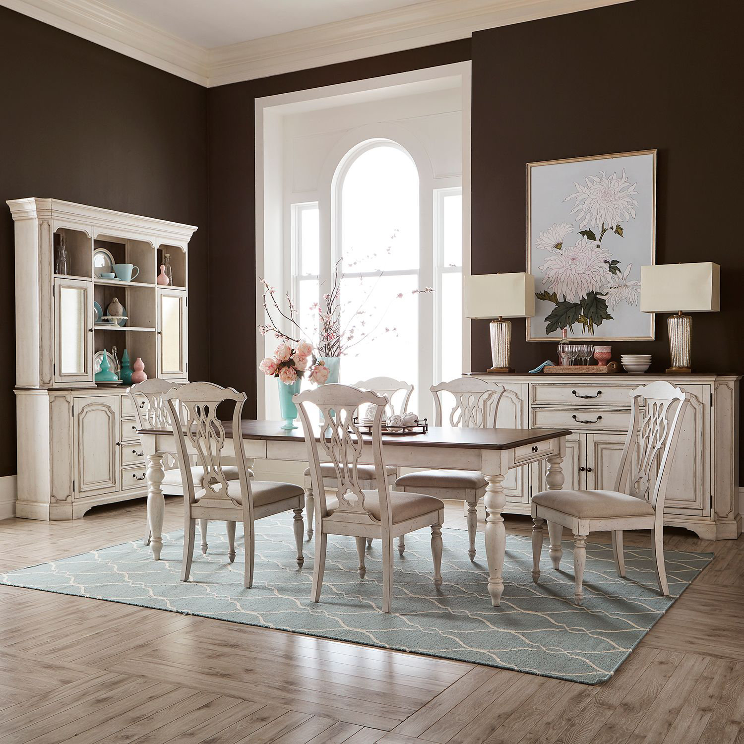 7 piece rectangular dining table online set