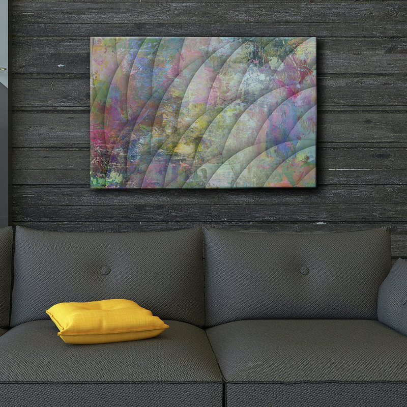 Moody Gothic " Colorful Scale Textured Pattern ", 16" H x 24" W x 1.5" D