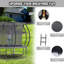 SUMIJ Round Backyard Trampoline with Safety Enclosure-100944213