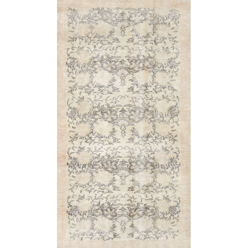 Tapis beige / gris Peavey, Rond 6 pi