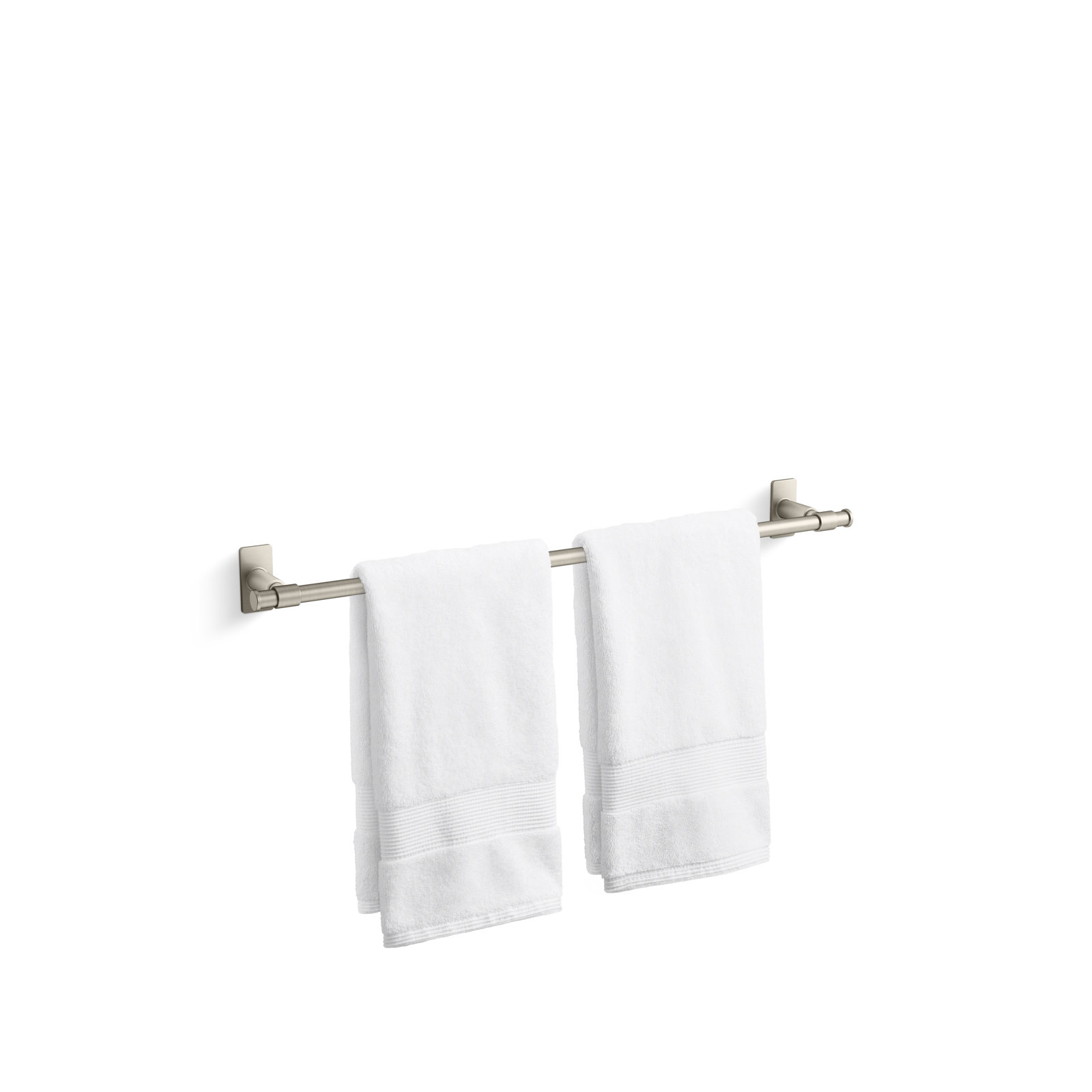 Castia by Studio McGee Towel Bar, 2.5" H x 24" W x 3.25" D, Vibrant Brushed Nickel