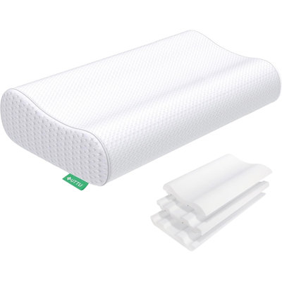 Oreiller cervical en mousse à mémoire de forme réglable