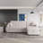 82'' Wide L Shaped Square Arm, Upholstered Sectional Sofa & Chaise For Living Room - 4 Seater-1416620678