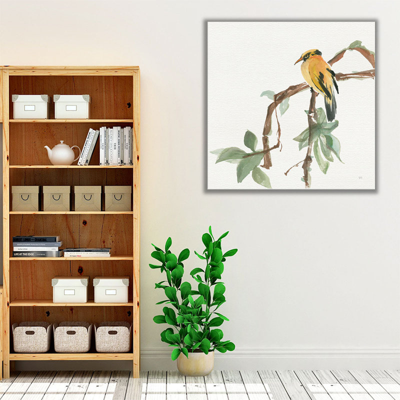 «Black Nappé Oriole», reproduction d'art sur toile, H 12 po x l 12 po