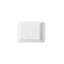 Lavabo de salle de bain rectangulaire à en argile réfractaire blanc avec trop-plein