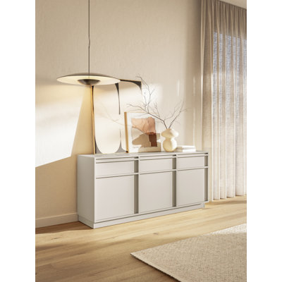 Evo Three Door Sideboard With Drawers 154 cm On Plinth