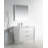 36'' Single Bathroom Vanity with Quartz/Ceramic Undercount Sink Top-2043204971
