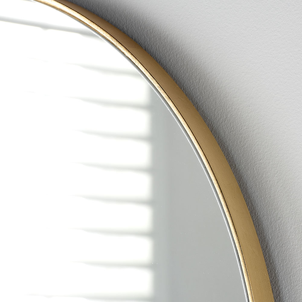 Lottie Oval Metal Framed Wall Mounted Full Length Mirror