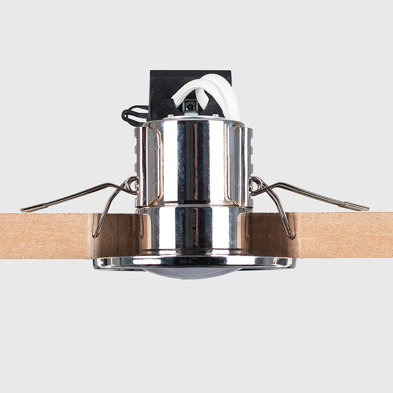 Batts 8cm Recessed Lighting Kit, Chrome, No Bulb