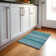 Tapis bleu sarcelle lavable à la machine Cerrito AMF535 Cerrito