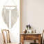 Tapisserie d'ange ange, décoration murale en macramé, pampille, frange, bohémien, tissage bohème, décoration murale pour appartement, fête