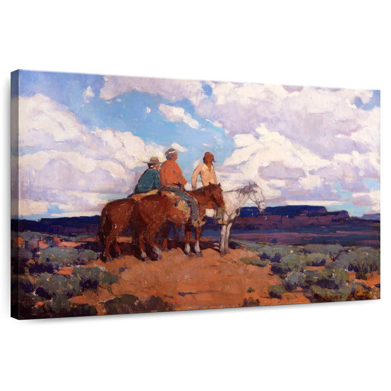Lelar Navajo Riders, H 8 po x l 12 po