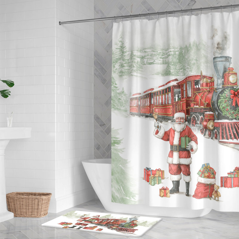 Rideau de douche North Pole Express