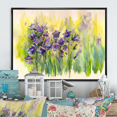 " Blue Campanula Bellflowers "