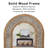 Arched Mirror with Wooden Frame-2043161921