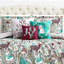 Ensemble d'édredon réversible en microfibre Christmas Woodland - gris / menthe / prune-877725490