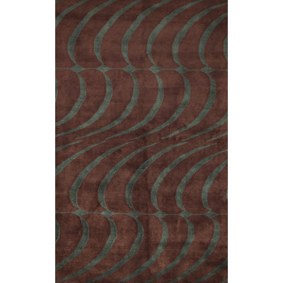 Hand-Knotted High-Quality Rust Area Rug