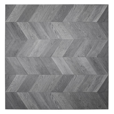 Plancher en vinyle de luxe MaxCore Deco 22mil x l 18 "x L 52" Chevron