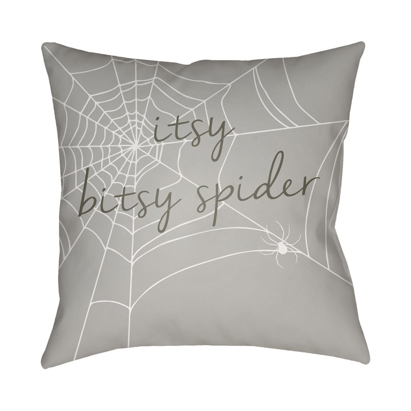 Indoor/Outdoor Throw Pillow, 20" H x 20" W x 4" D, Gray