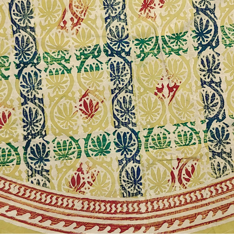 Nappe en coton à imprimé floral Hand Hand