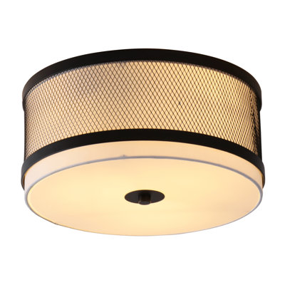 Plafonnier encastré tambour 3 lumières 15 po Lahr