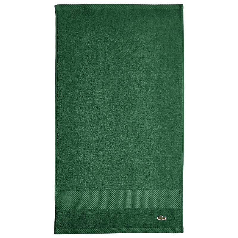 Débarbouillette en coton Lacost Heritage 16 x 30, 100% coton Supima, antimicrobien Micro-Fresh®, Vert croco