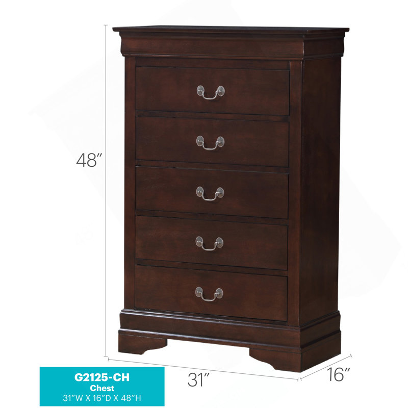 Commode Louisphillipe G2125-CH, cappuccino, Cappuccino