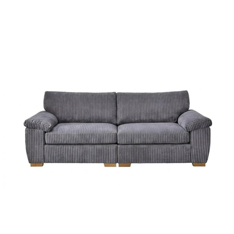 2 Seater Corduroy Sofa, Grey