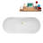 66" Streamline Soaking Freestanding Tub and Tray With Internal Drain-101310183