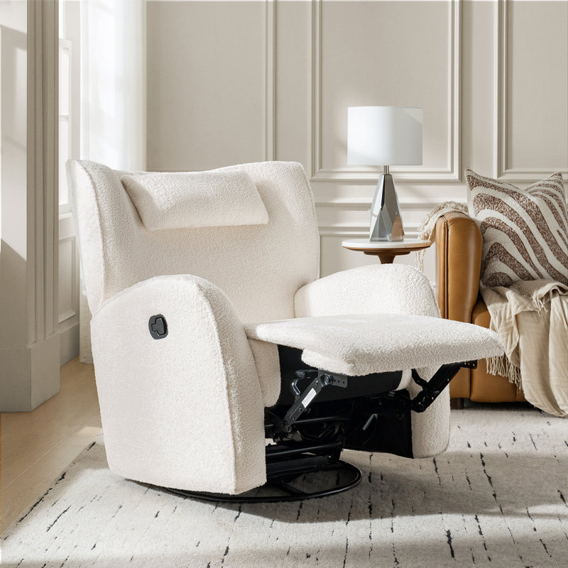 Fauteuil inclinable et pivotant Medina, Ivoire ivoire
