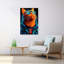 Art mural élégant, chat orange moderne-129144925