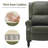 Faux Leather Pushback Recliner Chair For Living Room, Bedroom, And RV With Easy Assembly And Back Support-1967922346