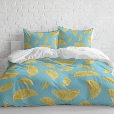 Summer Lemon 3- Piece Decorative Lightweight Comforter Set