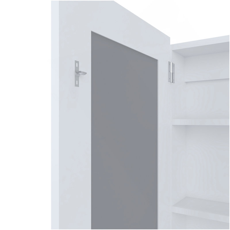 Pharmacie avec miroir inclus Parks, blanc, Blanc