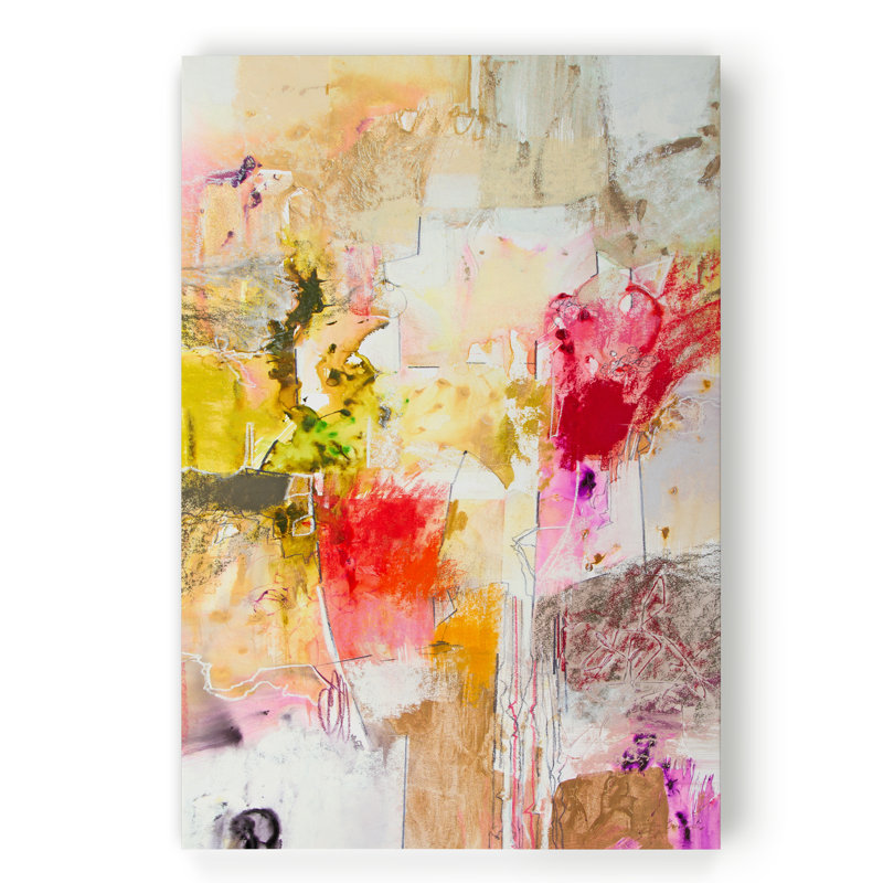 «Vertical Reds I», reproduction sur toile tendue, H 40 po x l 30 po x P 1 po, Toile tendue