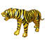 Gold Leather Tiger