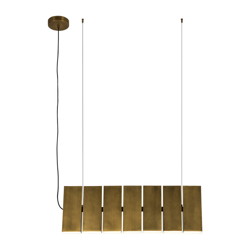 Domino 7 - Light LED Pendant, Brass, Brass