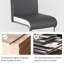 Faux Leather Dining Chairs with Chrome Legs High Back Kitchen Chairs-127771317