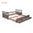 Daybed With Trundle And Drawers, Twin Size-1362957178