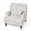 Upholstered Cotton Blend Armchair-1573441148