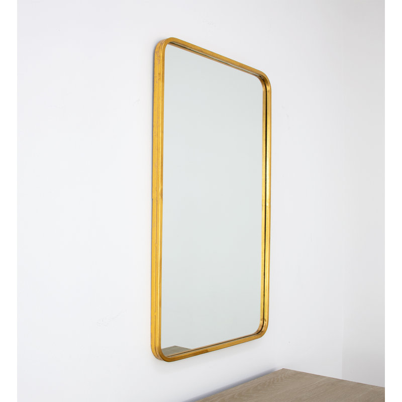 Bolu Rectangle Metal Mirror, Gold