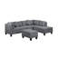 Canapé, chaise et repose-pieds rembourrés 104,5 po