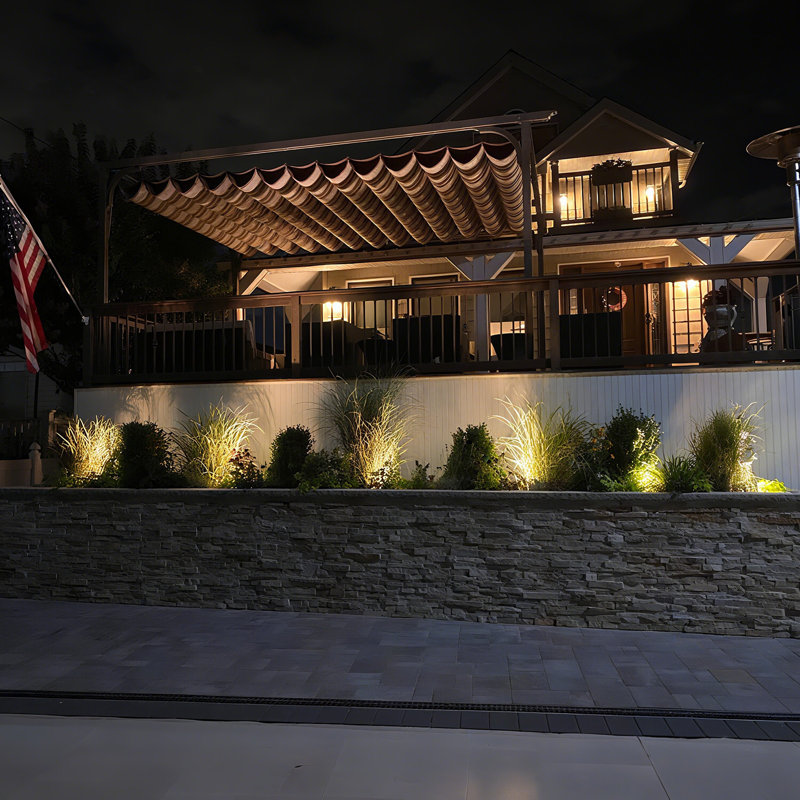 Commercial Grade LED In-Ground Well Lights with Anti-Glare Grille, 3000K Warm White