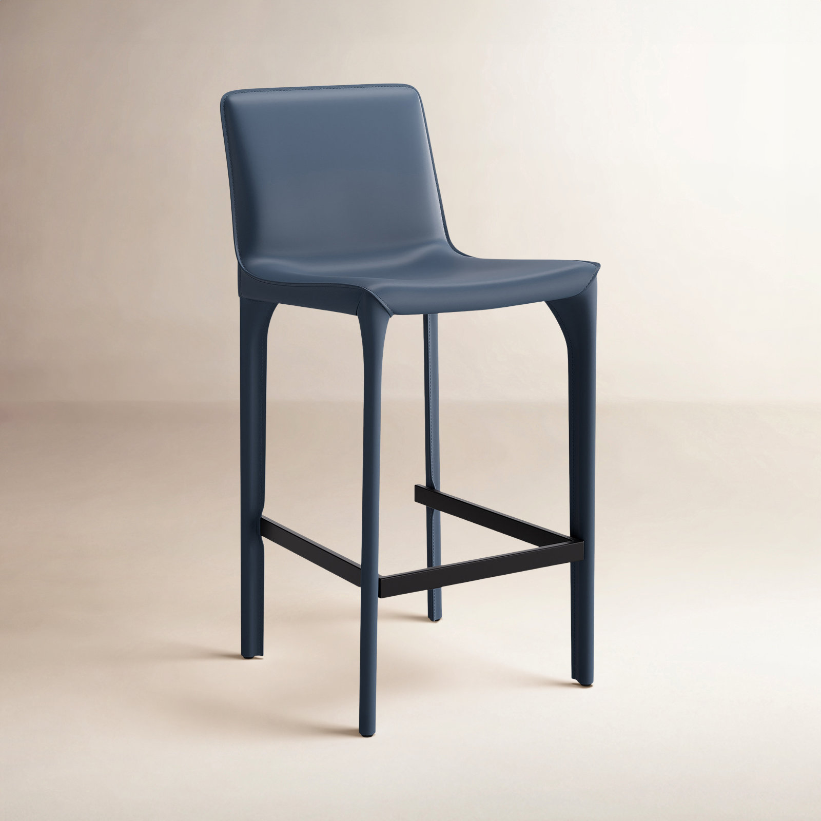 Vannes 26" Bar Stool, Blue, 1