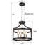 Lustre lanterne 4 lumières Aonesty-19614089